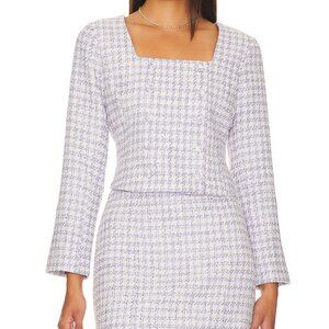 Favorite Daughter "The Dasha" lilac tweed Blazer